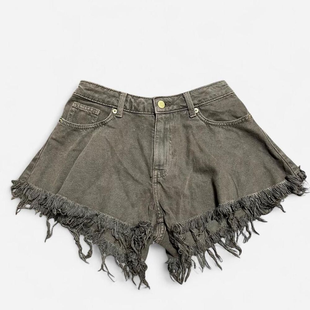 NWT H&M Women's Brown Cutoff Denim Shorts